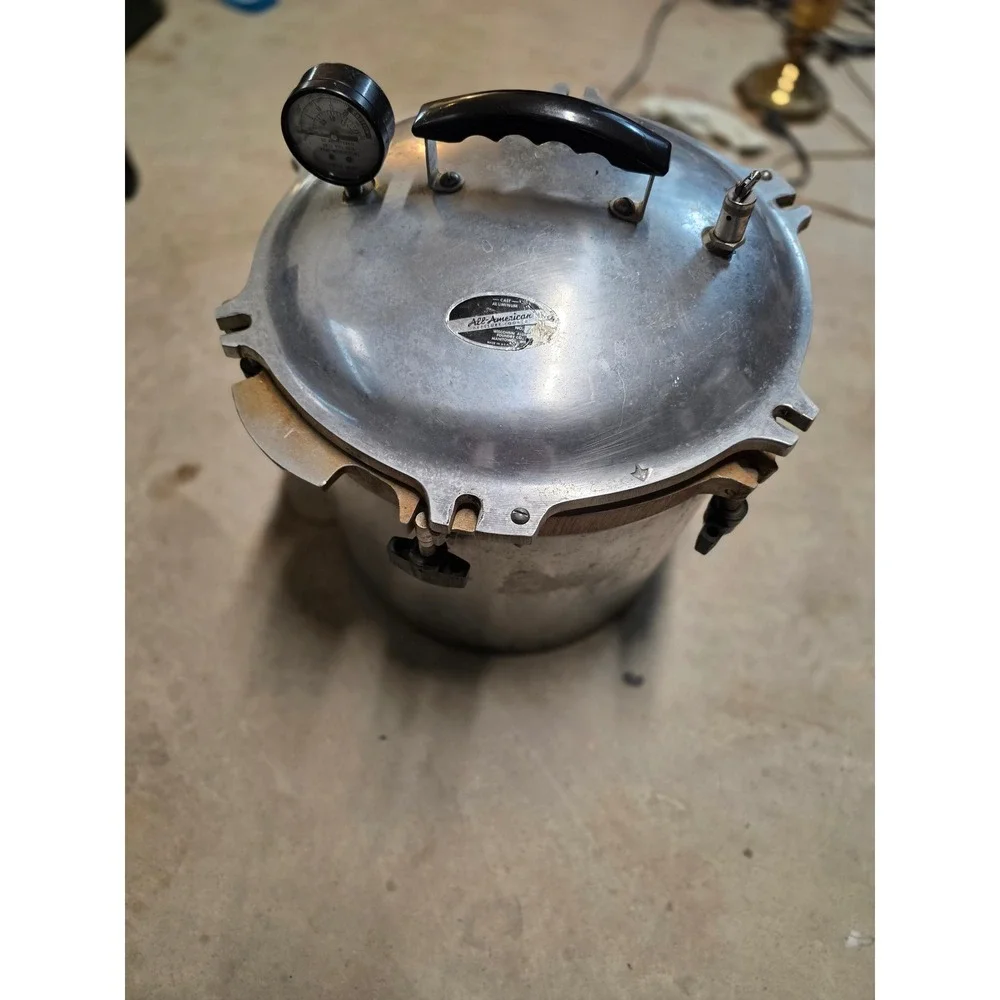All-American Cast Aluminum Pressure Cooker Canner Vintage Wisconsin Foundry